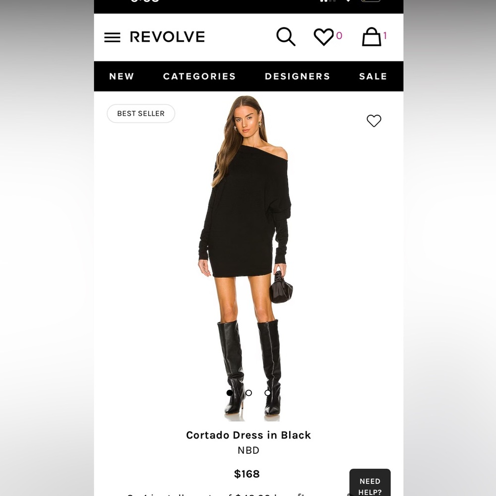 NBD Cortado Dress in Black from Revolve